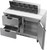 Beverage Air SPED48HC-10-2 48" W Two-Section One Door Sandwich Top Refrigerated Counter