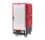 Metro C537-CLFS-4 C5 3 Series Red 3/4-Size Insulated Low Wattage Heated Holding & Proofing Cabinet with Solid Door and Fixed Wire Slides - 120V