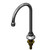 T&S Brass B-0520 Rigid Gooseneck Spout 5-1/2" spread 10-1/4"H