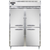 Continental Refrigerator D2FNHD 52" W Two-Section Solid Door Reach-In Designer Line Freezer - 115 Volts