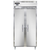 Continental Refrigerator D2RSEN 36.25" W Two-Section Stainless Steel Door Reach-In Designer Slim Line Refrigerator