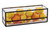 Cal-Mil 22077-13 15"W x 5"D x 5"H Rectangular Black Plastic & Steel Presentation Display