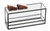 Cal-Mil 22077-13 15"W x 5"D x 5"H Rectangular Black Plastic & Steel Presentation Display