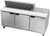 Beverage Air SPE72HC-12 72" W Three-Section Three Door Sandwich Top Refrigerated Counter