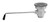Fisher 24082 3 1/2" Stainless Steel Sink Opening Twist Waste Standard Valve With Flat Strainer