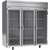 Beverage Air HR3HC-1G 78" W Three-Section Glass Door Reach-In Horizon Series Refrigerator