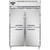 Continental Refrigerator D2FNSAHD 52" W Two-Section Solid Door Reach-In Designer Line Freezer - 115 Volts
