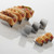 American Metalcraft MTSH3 4" L x 2" W x 1" H Stainless Steel Mini Taco Holder