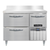 Continental Refrigerator DRA43NSSBS-D 43"W Two Drawer and One Door Stainless Steel Designer Line Refrigerated Base Worktop Unit With 6"H Backsplash