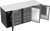 Beverage Air BB78HC-B 78" W Three-Section Solid Door Refrigerated Back Bar Storage Cabinet - 115 Volts