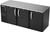 Beverage Air BB78HC-B 78" W Three-Section Solid Door Refrigerated Back Bar Storage Cabinet - 115 Volts