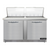 Continental Refrigerator D60N24M-FB 60" W Two-Section Two Door Designer Line Mighty Top Sandwich Unit