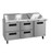 Hoshizaki SR72B-30MD4 72" W Three-Section One Door Steelheart Series Mega Top Refrigerator