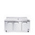 Atosa MSF8304GR 72.7" W 3-Sections 3 Doors Sandwich and Salad Top Refrigerator - 115 Volts