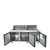 Atosa MSF8304GR 72.7" W 3-Sections 3 Doors Sandwich and Salad Top Refrigerator - 115 Volts