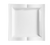 CAC China GBK-110 22 Oz. Bone White Porcelain Square Goldbook Pasta Plate (1 Dozen)