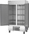 Beverage Air HBR44HC-1 47" W Two-Section Solid Hinged Door Reach-In Horizon Series Refrigerator