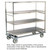 Lakeside 597 Tough Transport 30.75" W Stainless Steel 1 Edge Down 6-Shelf Banquet Cart