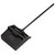 Carlisle 36141003 12" Wide Plastic Black Flo-Pac Duo-Pan Lobby Dust Pan