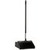 Carlisle 36141003 12" Wide Plastic Black Flo-Pac Duo-Pan Lobby Dust Pan