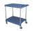 Metro MY2030-24BU 34.38" W x 23.44" D x 35.5" H Blue Plastic Shelf myCart Series Utility Cart