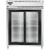 Continental Refrigerator D2RENSSSGD 57" W Two-Section Glass Door Reach-In Designer Line Wide Refrigerator