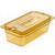 Carlisle 3086113 3.8 Qt. 1/3 Size Polyether Sulfone Amber Storplus High Heat Hot Food Pan
