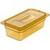 Carlisle 3086113 3.8 Qt. 1/3 Size Polyether Sulfone Amber Storplus High Heat Hot Food Pan