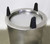Lakeside 501225 Easy-Glide 12.25" Dia. Round Stainless Steel 1-Tube Shielded Dish Dispenser - ADA Height
