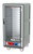 Metro C537-CLFC-4-GY C5 3 Series Gray 3/4-Size Insulated Low Wattage Heated Holding & Proofing Cabinet with Clear Door and Fixed Wire Slides - 120V