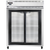 Continental Refrigerator 2RENSGD 57" W Two-Section Glass Door Reach-In Extra-Wide Refrigerator