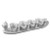 CAC China PTA-4-S Super White Porcelain Oblong Gourmet Collection Tray and Dishes Set (6 Set Per Case)