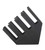 Cal-Mil 2048-4 Black Plastic 4-1/2"W x 19-1/2"D x 19-1/4"H Classic Lid/Cup Organizer