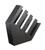 Cal-Mil 2048-4 Black Plastic 4-1/2"W x 19-1/2"D x 19-1/4"H Classic Lid/Cup Organizer
