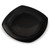 Carlisle 4330603 Plastic Black Square Dinner Plate