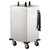 Lakeside 6106 Easy-Glide 6.5" Dia. Round Stainless Steel 1-Tube Heated Mobile Dish Dispenser
