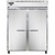 Continental Refrigerator 2FESNSA 57" W Two-Section Solid Door Reach-In Extra-Wide Freezer - 115 Volts