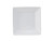 Tuxton GSP-002 Porcelain Porcelain White Square Plate (2 Dozen Per Case)