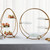 American Metalcraft SRG4 21.13" L x 6.63" W x 21.75" H Round White Steel Buffet Stand
