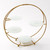 American Metalcraft SRG4 21.13" L x 6.63" W x 21.75" H Round White Steel Buffet Stand