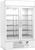 Beverage Air MMR49HC-1-W-IQ 52" W Two-Section Glass Door Merchandiser MarketMax Refrigerated Merchandiser