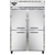 Continental Refrigerator 2FNHD 52" W Two-Section Solid Door Reach-In Freezer - 115 Volts