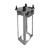 Lakeside V4012 Easy-Glide 12.5" Dia. Oval Stainless Steel 1-Tube Open Dish Dispenser