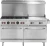 Vulcan SX60F-6B24G-LP 60" Liquid Propane SX Series Restaurant Range - 258,000 BTU
