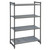 Cambro CBU244872V4580 Camshelving Basics Plus Starter Unit 24"W x 48"L Brushed Graphite
