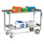 Lakeside 758 54.63" W Stainless Steel U-Shaped Frame Solid 2 Shelves Utility Cart