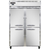 Continental Refrigerator 2FNSAHD 52" W Two-Section Solid Door Reach-In Freezer - 115 Volts