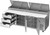 Beverage Air DPD93HC-3 93" W Three-Section Two Door Two Door Pizza Top Refrigerated Counter