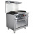 Admiral Craft BDGR-3624G/NG 36" Natural Gas Black Diamond Range with Griddle - 130,000 BTU