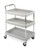 Metro BC2030-3DG Gray Deep Ledge Utility Cart Adjustable Polymer Shelves 32-3/4"W x 21-1/2"D x 41"H